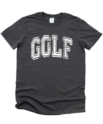 Distressed Vintage Golf Graphic Tee for Men & Women