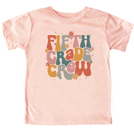 Peach second grade retro vintage school shirt displayed on flat surface