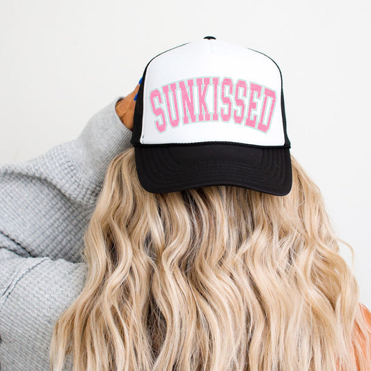 Sunkissed Trendy Summer Classic 5 Panel Mesh Snap Back Trucker Hat