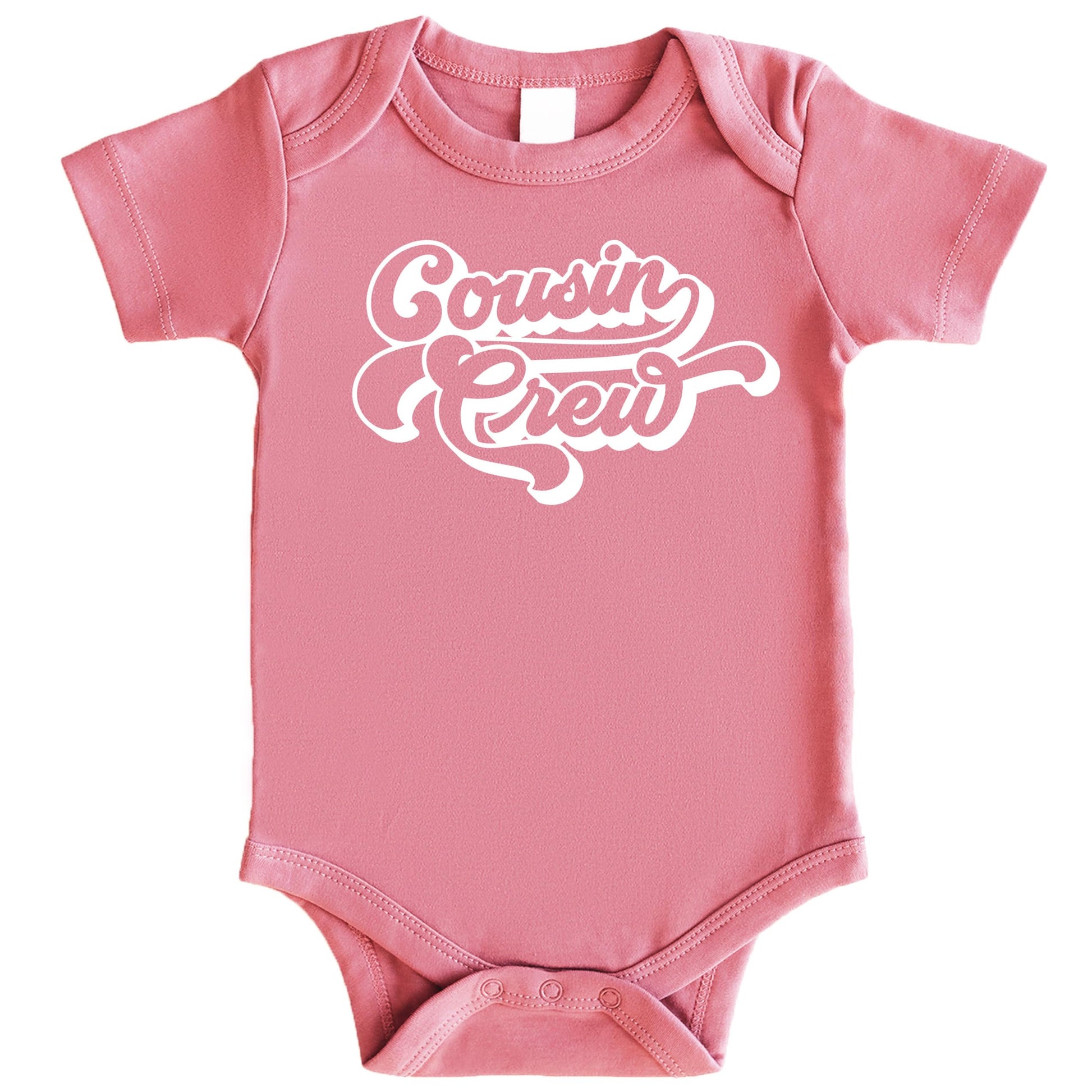 Size chart and color options for cousin crew matching family apparel