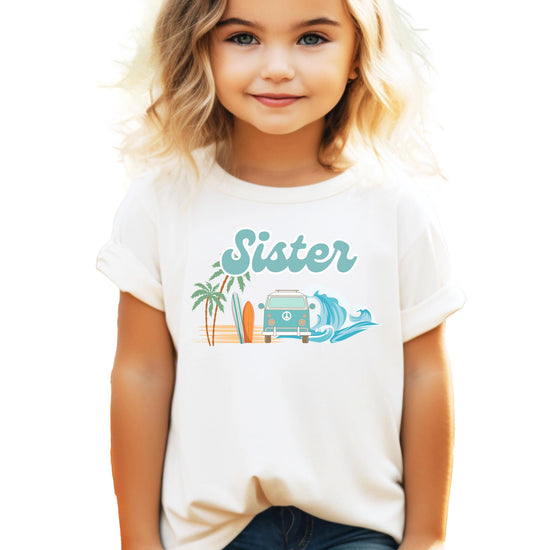Men's natural shirt featuring The Big One surf theme birthday graphic for daddy, shown flat lay