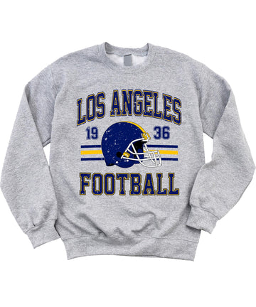 Vintage Los Angeles 1936 Football Sweatshirt for Men Women and Kids Distressed Game Day Pullover