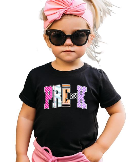 Back to School Pre-K Shirt for Teachers 1st Day of School Tee for Women -Sold Individually