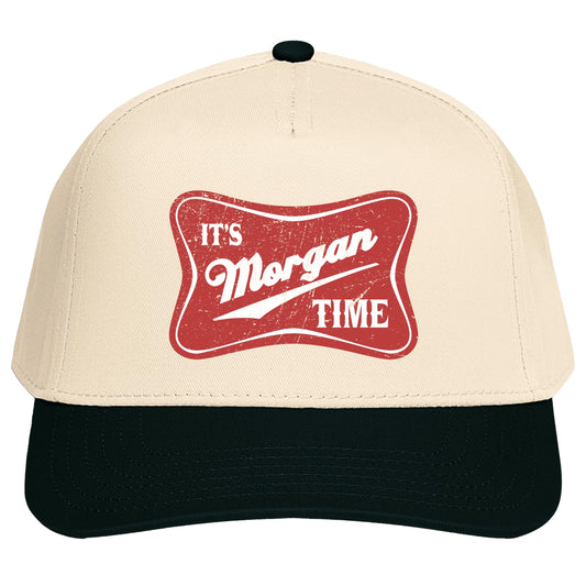 It's Morgan Time Women's Canvas Trucker Hat - Trendy Country Western Cowgirl Snapback Adjustable Cap