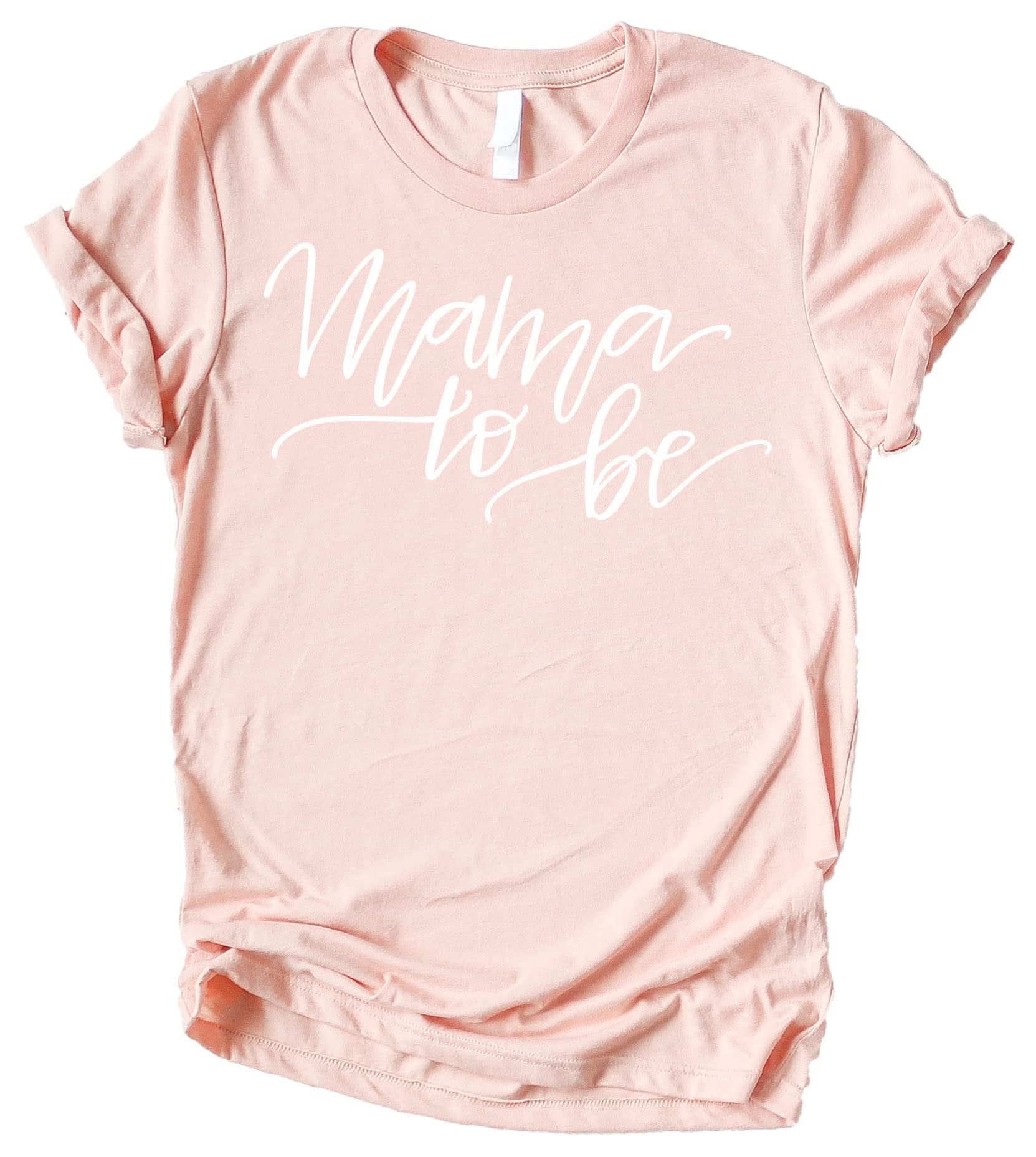 Mama to Be graphic pregnancy announcement shirt for expecting moms, casual maternity tee with bold print