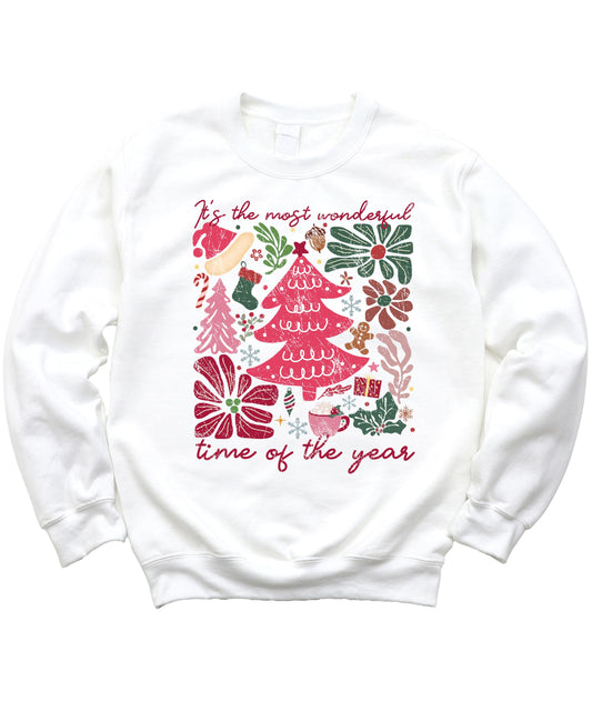 It's the Most Wonderful Time of Year Sweatshirt for Women Teens and Girls Christmas Pullover