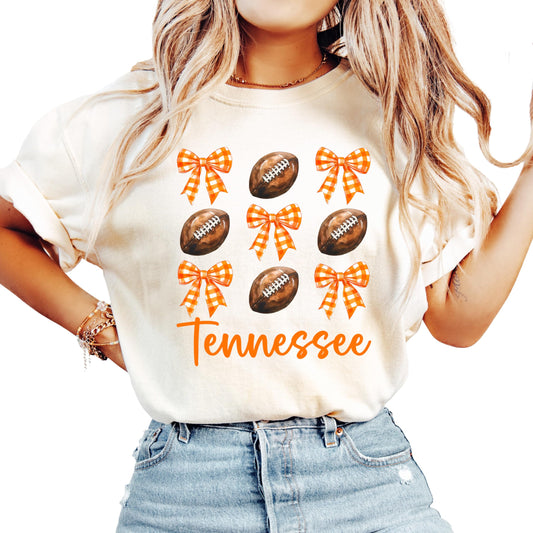 Tennessee Football Shirt for Women and Teens Game Day Fall Football Oversized Tee