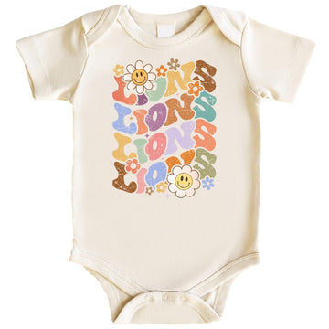 Groovy Lions School Spirit Shirt for Game Day Apparel for Adults and Kids Natural Shirt Youth Medium