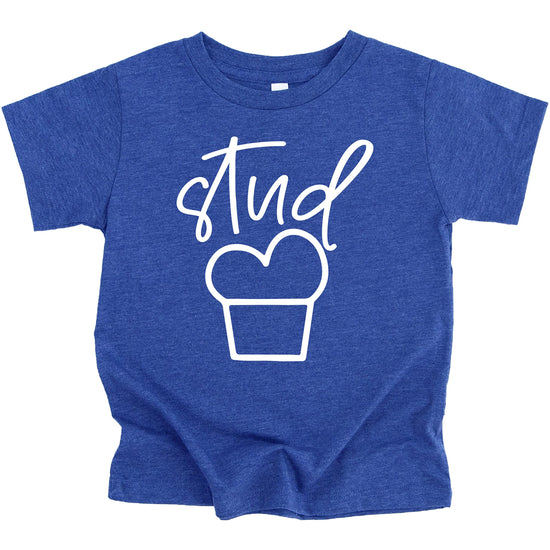 Boys wearing Stud Muffin shirt showing fit and style