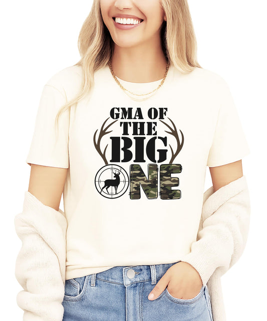 Buck Hunting The Big One 1st Birthday Boy or Girl Matching Family Party Tee -Sold Individually