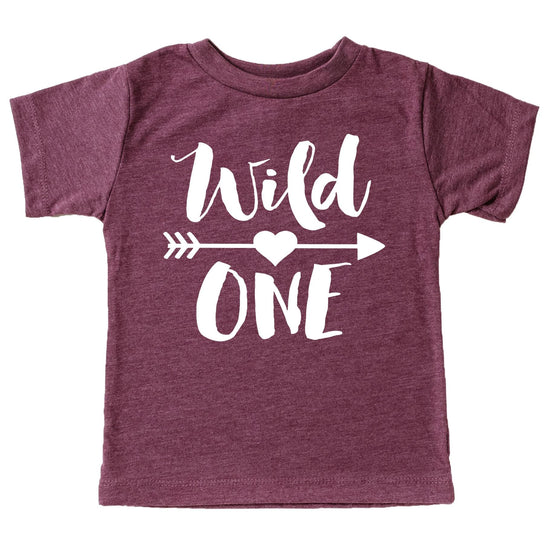 Wild One first birthday shirt back view showing shirt quality and cut