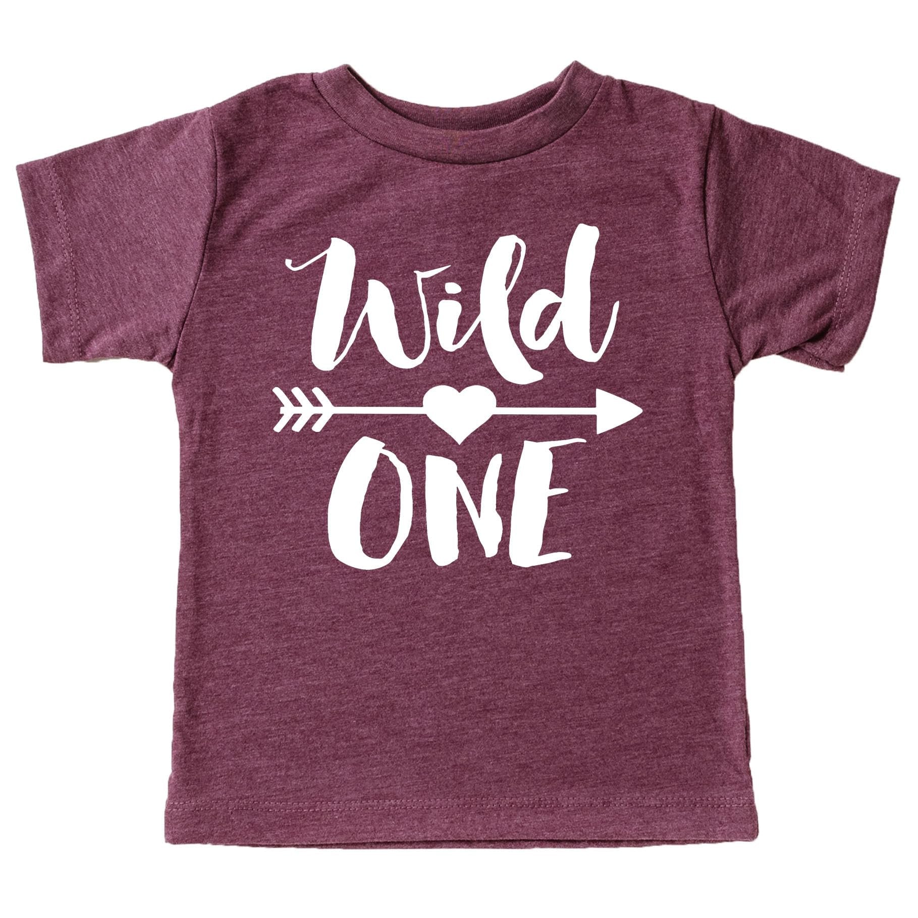 Wild One first birthday shirt back view showing shirt quality and cut
