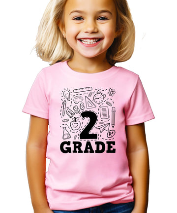 Olive Loves Apple Second Grade First Day Back Gift T-Shirt Boys and Girls Back to School Shirts and Raglans