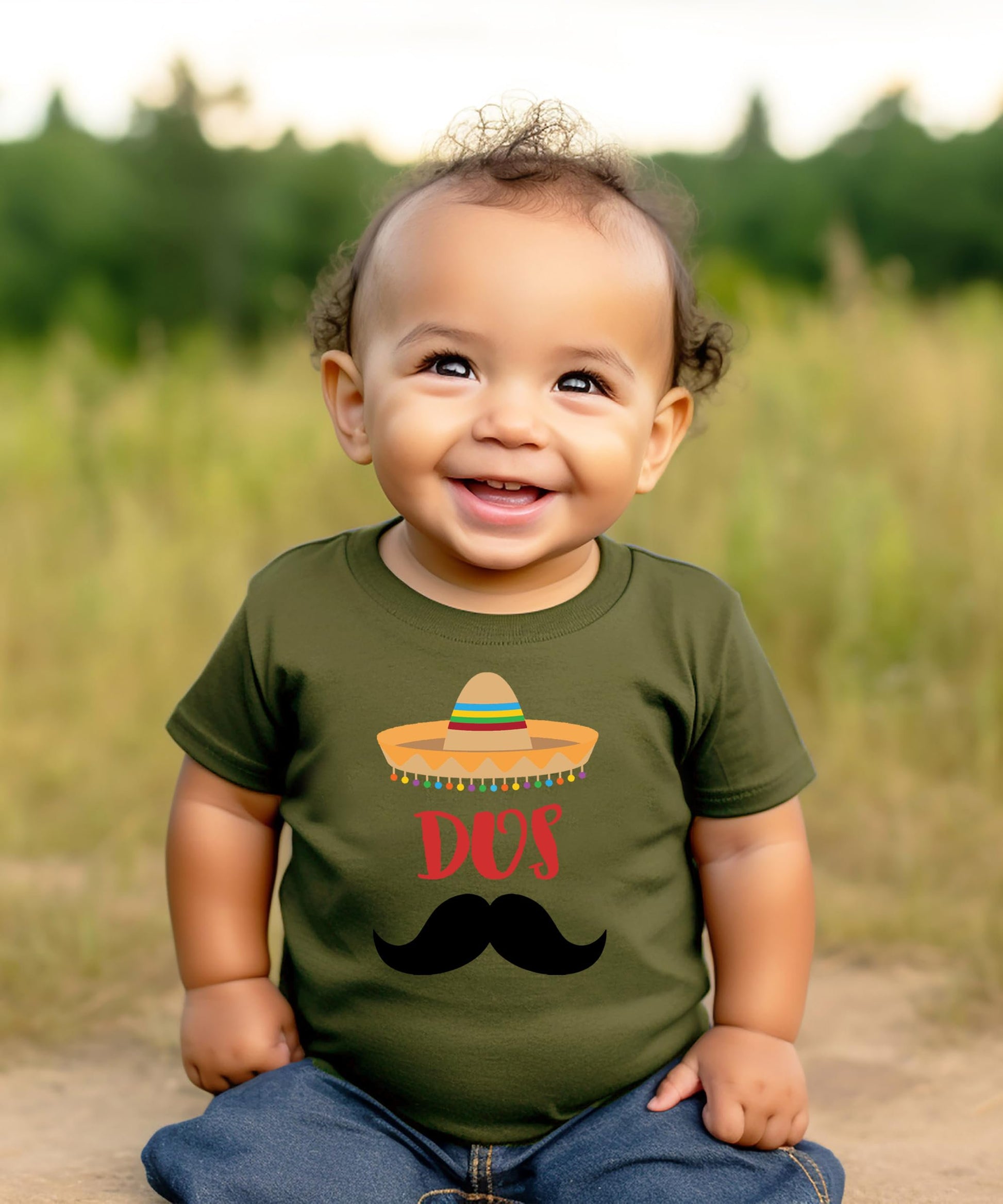 Dos birthday fiesta tee for toddler boys in multiple available styles