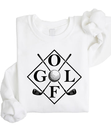 Golf Sticks Sweatshirt - Unisex Golf Club Design Pullover