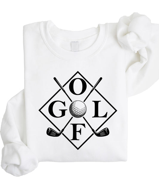 Golf Sticks Sweatshirt - Unisex Golf Club Design Pullover